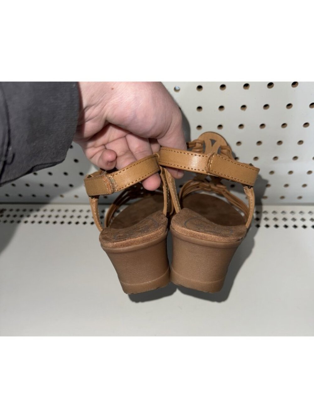 Naturalizer Tribe Womens Slingback Wedge Strappy Sandals Slides Size 10 M Brown - Picture 3 of 9
